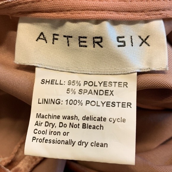 NWT AFTER SIX | Tawny Rose 1536 Full length Velvet Wrap Dress S - Picture 5 of 7